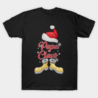 Santa Papa Claus Merry Christmas Matching Family Group T-Shirt